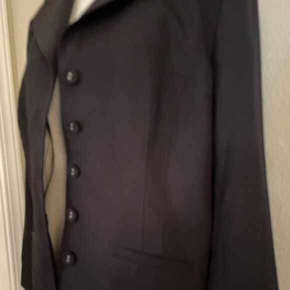 Pendleton Women's Petite Black Blazer & Stripe Design Inside & Pockets Size 12 - Picture 3 of 8